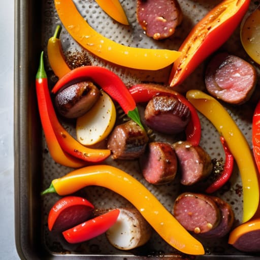 Sausage, Peppers, and Zero Effort tray.