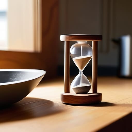 A physical timer with a dial.