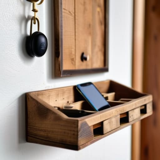 A Simple Mudroom Organizer made from pallet.