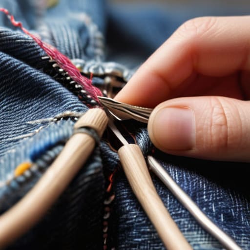 Using Denim Fabric Scraps for Quick Visible Mending Techniques