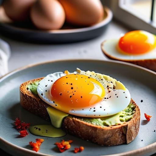 Loaded Avocado Toast (The Upgrade) with egg.