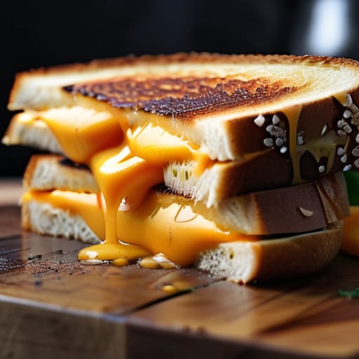 The Elevated Grilled Cheese with sharp cheddar.
