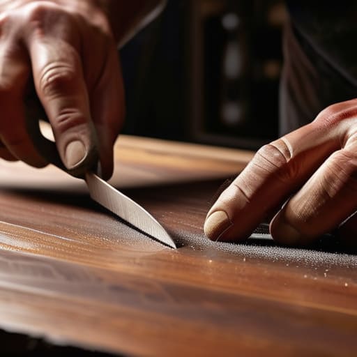 How to fix scratched wood furniture.