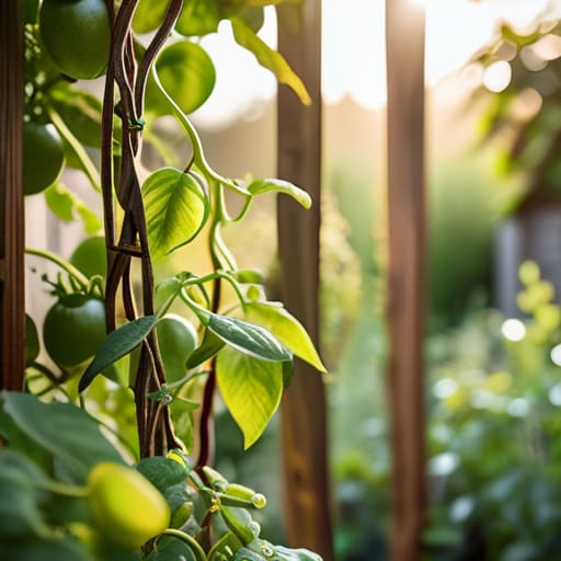 The Bottom Line: sturdy DIY trellis.