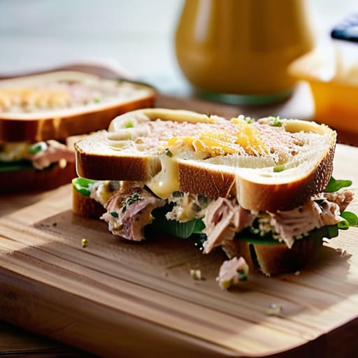 Sourdough sandwich featuring The Pantry Tuna Melt.